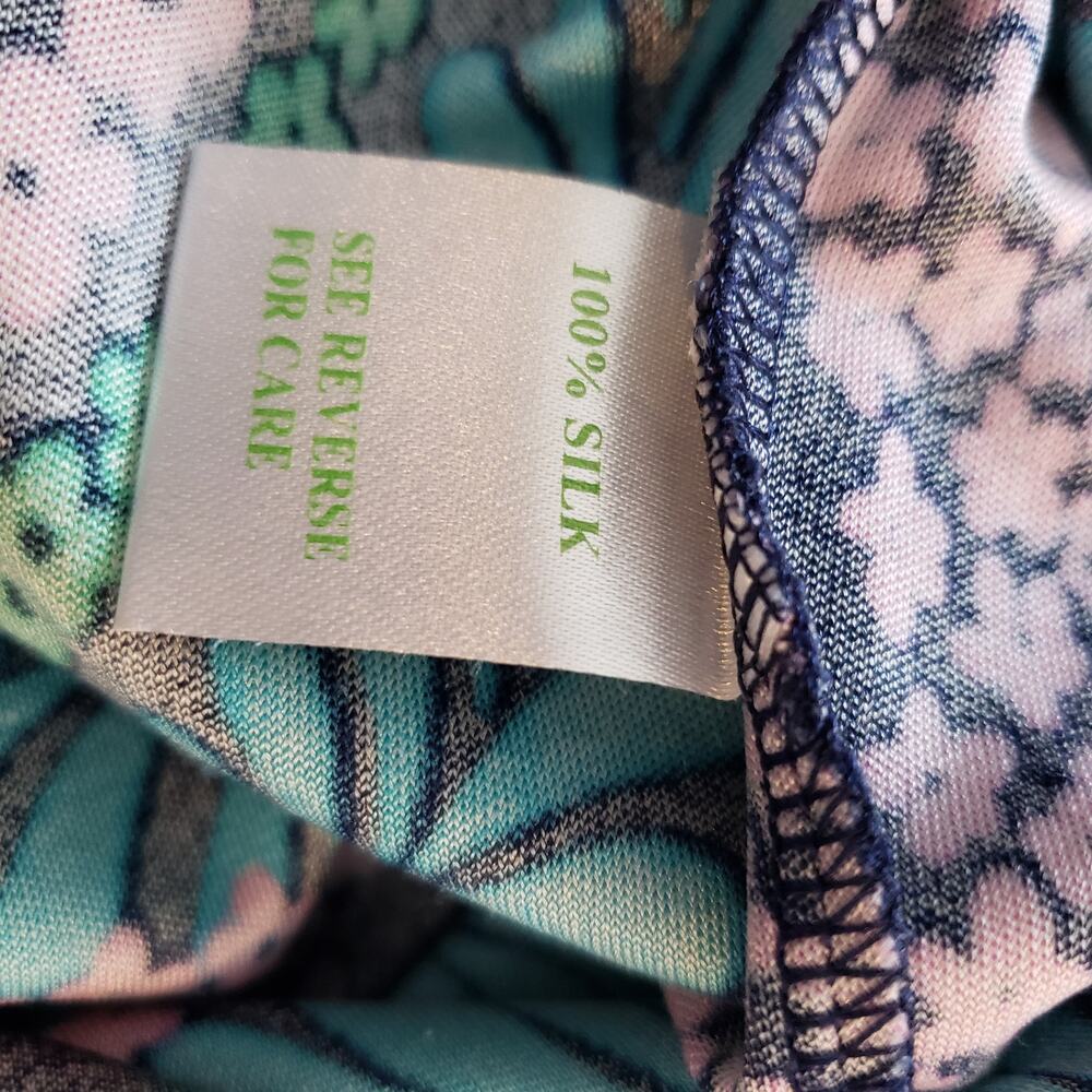 Lily Pulitzer Silk Dress 3/4 Sleeve Knee-length Psychedelic Paisley Size 2 - Picture 10 of 10